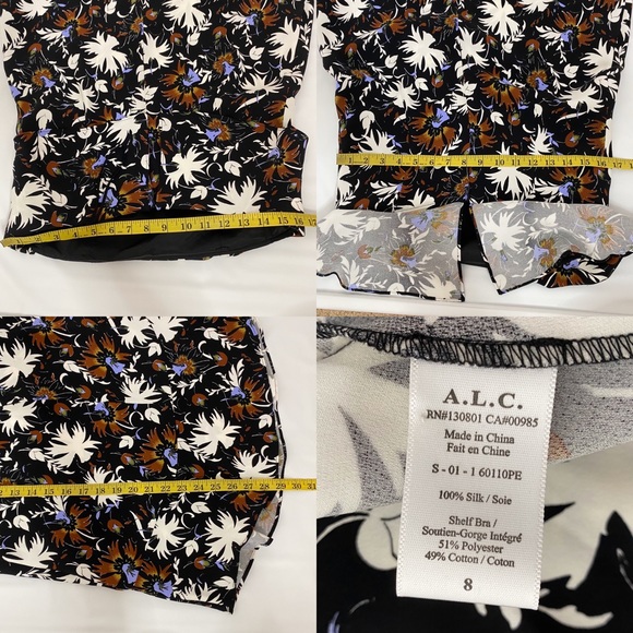 ALC Floral Silk Romy Dress - Picture 7 of 8